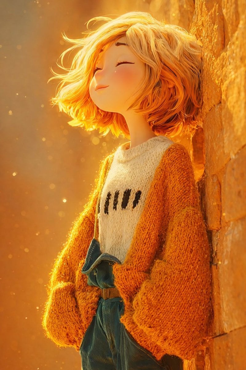 The Scene Is Lit By Warm Golden 3D Illustration GPT Image 2 Prompt AI image prompt example 2