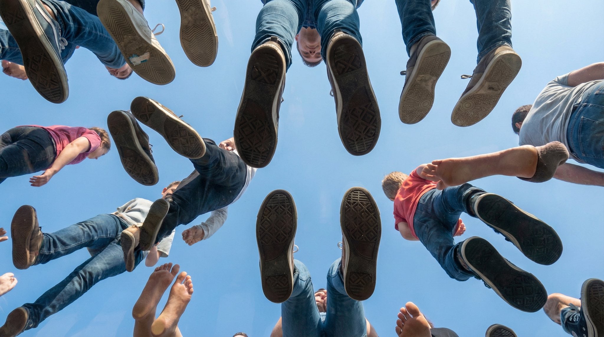 View From Under A Plane Of Completely Photography Nano Banana Prompt AI image prompt example 3
