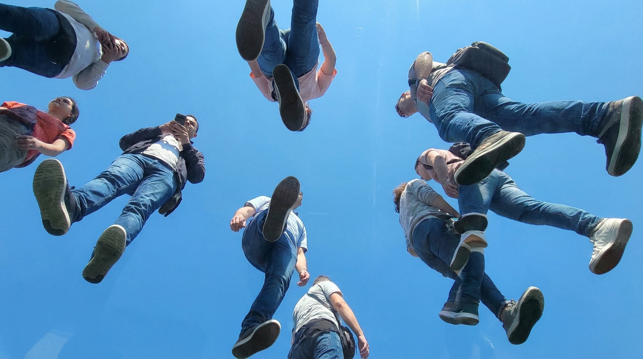 View From Under A Plane Of Completely Photography Nano Banana Prompt AI image prompt example 4