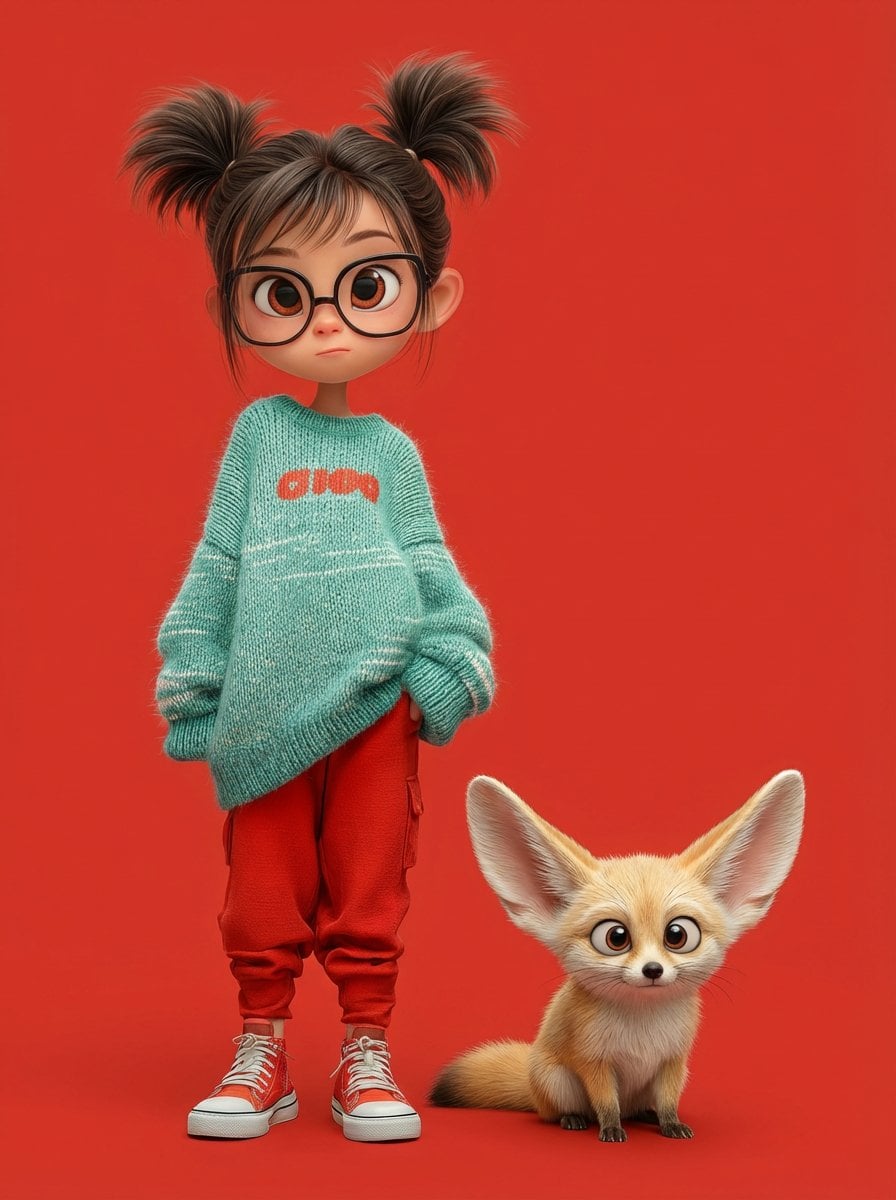 A Cute 3d Pixar Style Character 3D Illustration Nano Banana Prompt AI image prompt example 2