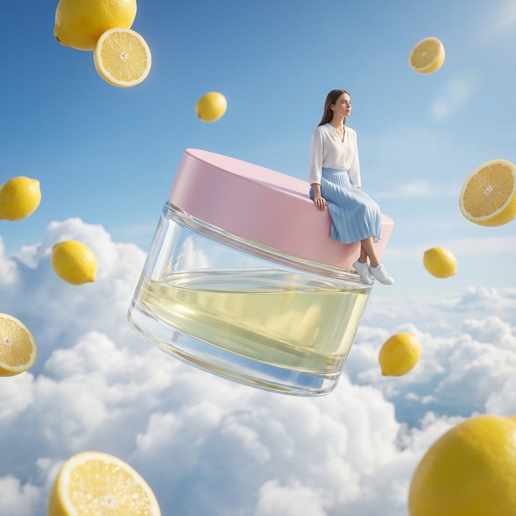 Premium Minimalist Skincare Product Product Nano Banana Prompt AI image prompt example 3