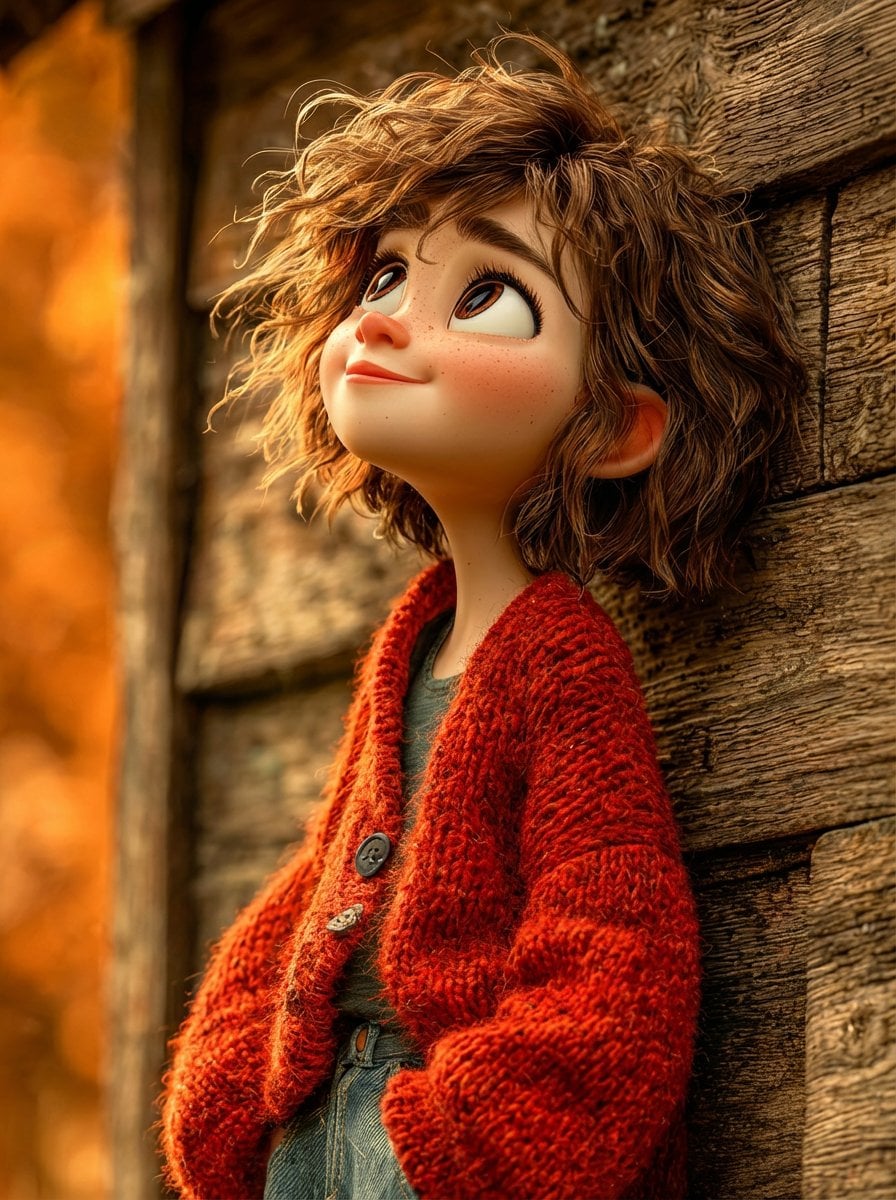 1 A Stylized 3d Animated Girl With 3D Illustration Nano Banana Prompt AI image prompt example 2