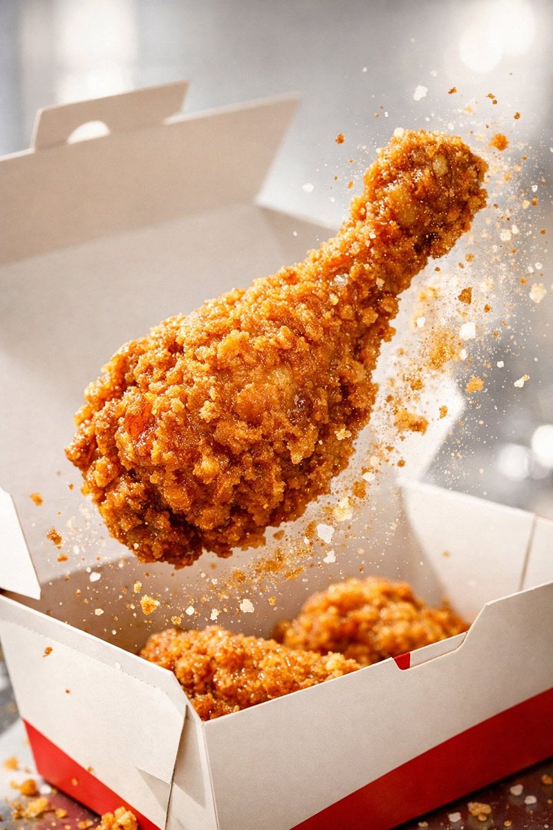 Project Title Hyper Visual Fried Chicken Food GPT Image 2 Prompt AI image prompt example 4