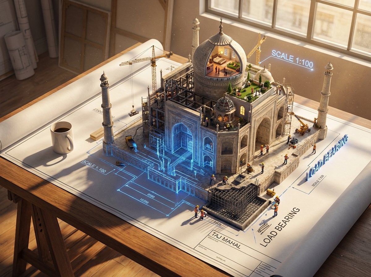 Epic 3d Scene A Massive 3D Illustration Nano Banana Prompt AI image prompt example 2