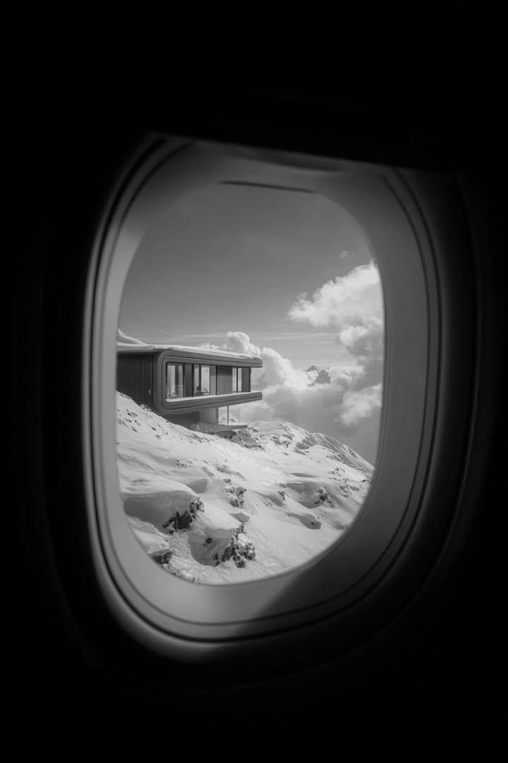 A Window Looking Out An Airplane And Photography Nano Banana Prompt AI image prompt example 3