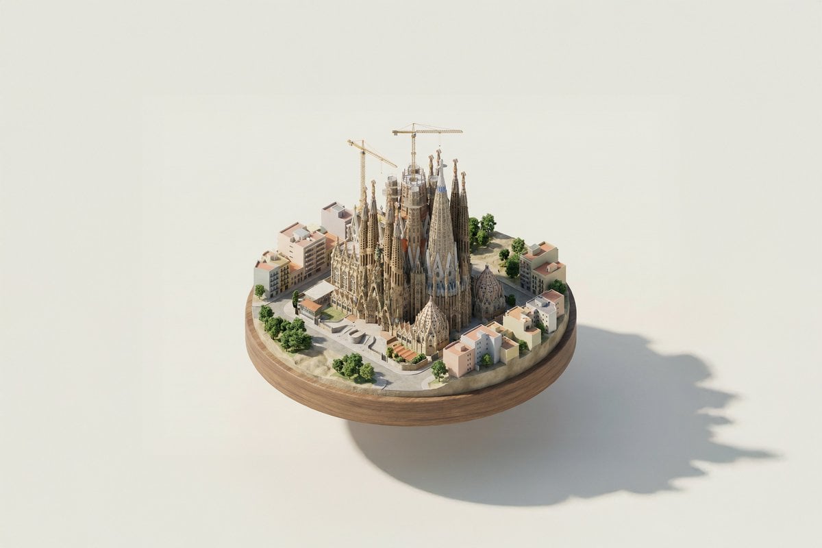 A Miniature Isometric 3D Illustration Nano Banana Prompt AI image prompt example 2