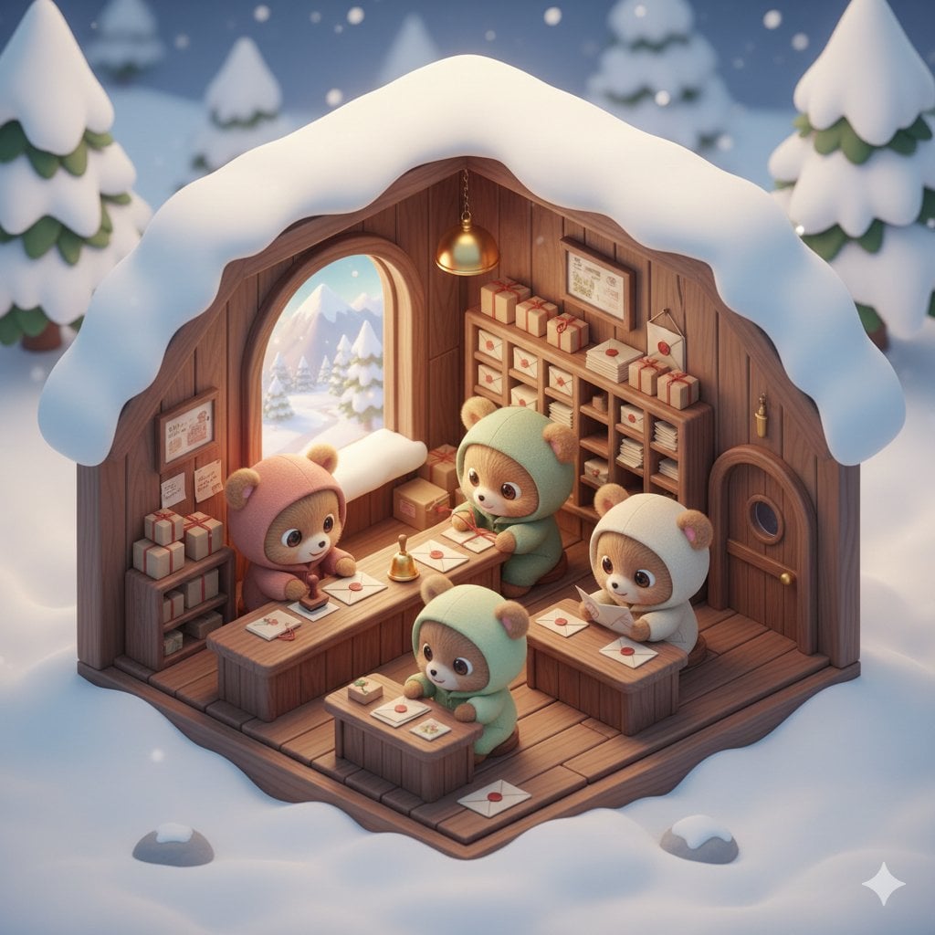 Prompt Isometric 3d Kawaii Scene 3D Illustration Nano Banana Prompt AI image prompt example 2
