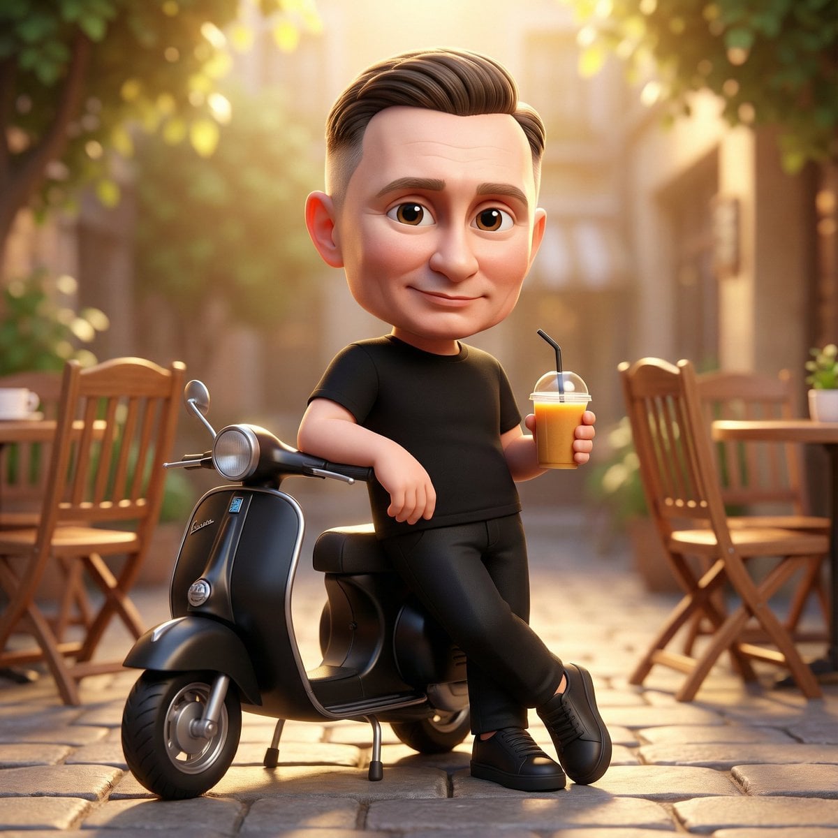 A Cute 3d Chibi Style Character Of 3D Illustration Nano Banana Prompt AI image prompt example 2