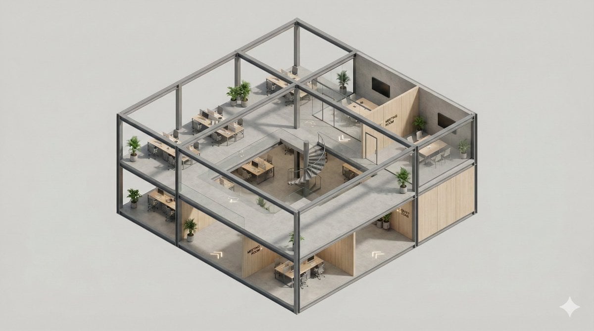 A Clean Minimal 3d Isometric 3D Illustration Nano Banana Prompt AI image prompt example 3