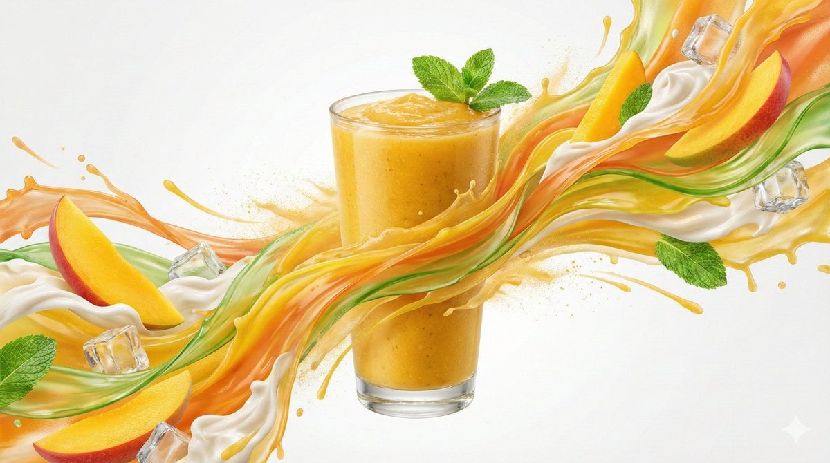 Dynamic Flavor Wave Composition Of Food With Food Nano Banana Prompt AI image prompt example 2