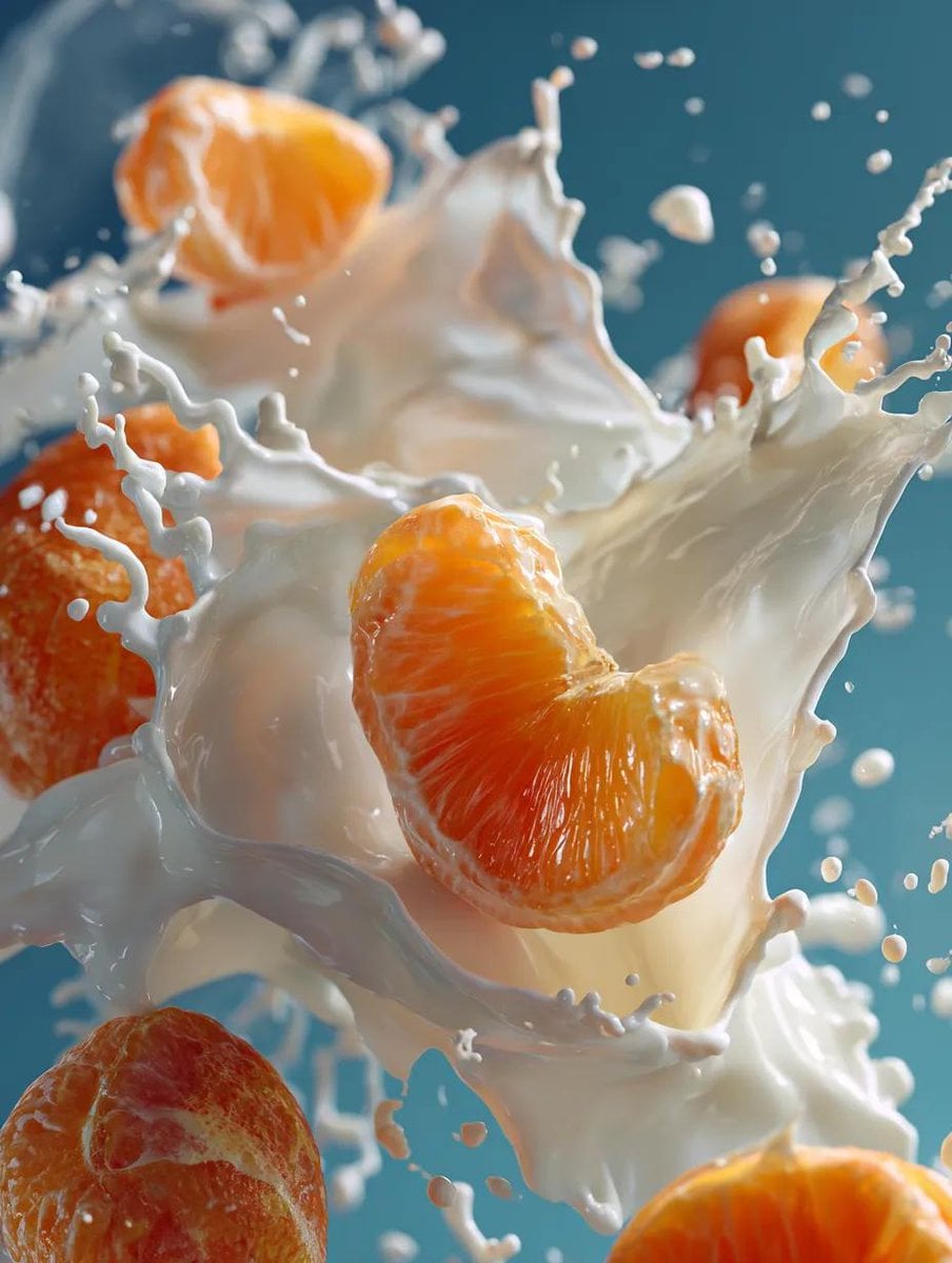 Subject Primary Vibrant Orange Slices Action Food Nano Banana Prompt AI image prompt example 4