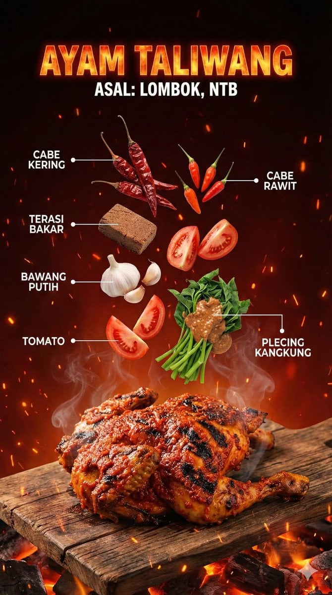 A Hyper Realistic Indonesian Food Infographic Food Nano Banana Prompt AI image prompt example 2