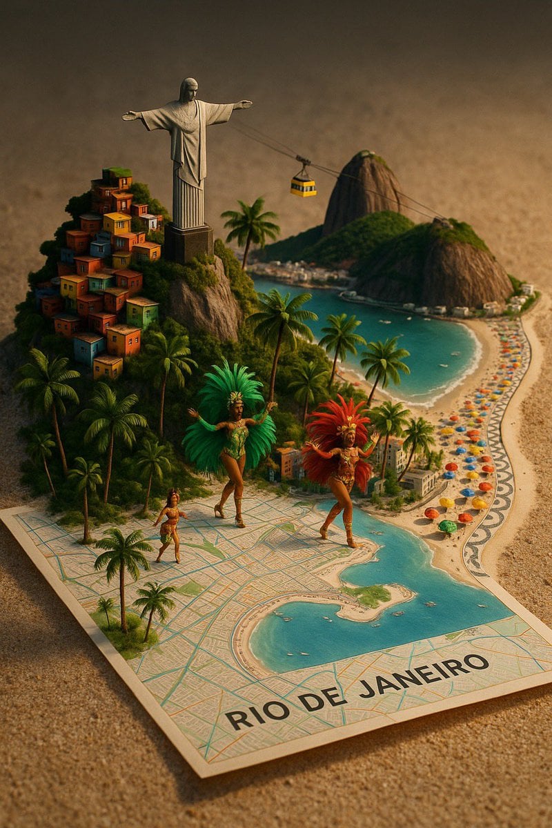 A Street Style Map Of City Name 3D Illustration Nano Banana Prompt AI image prompt example 3