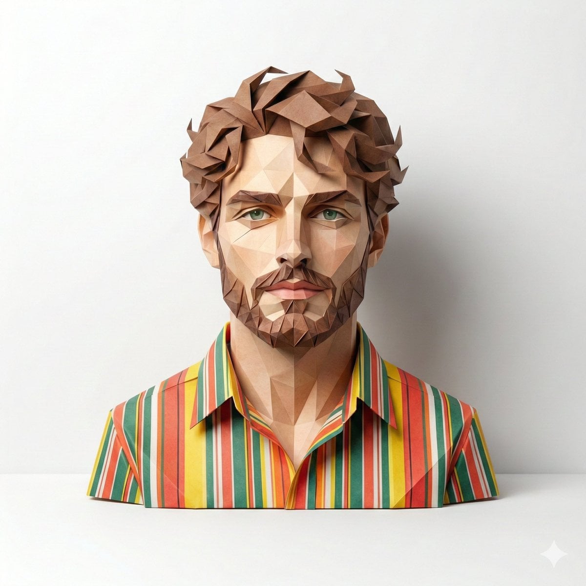 A Hyper Detailed Origami Style 3D Illustration Nano Banana Prompt AI image prompt example 4