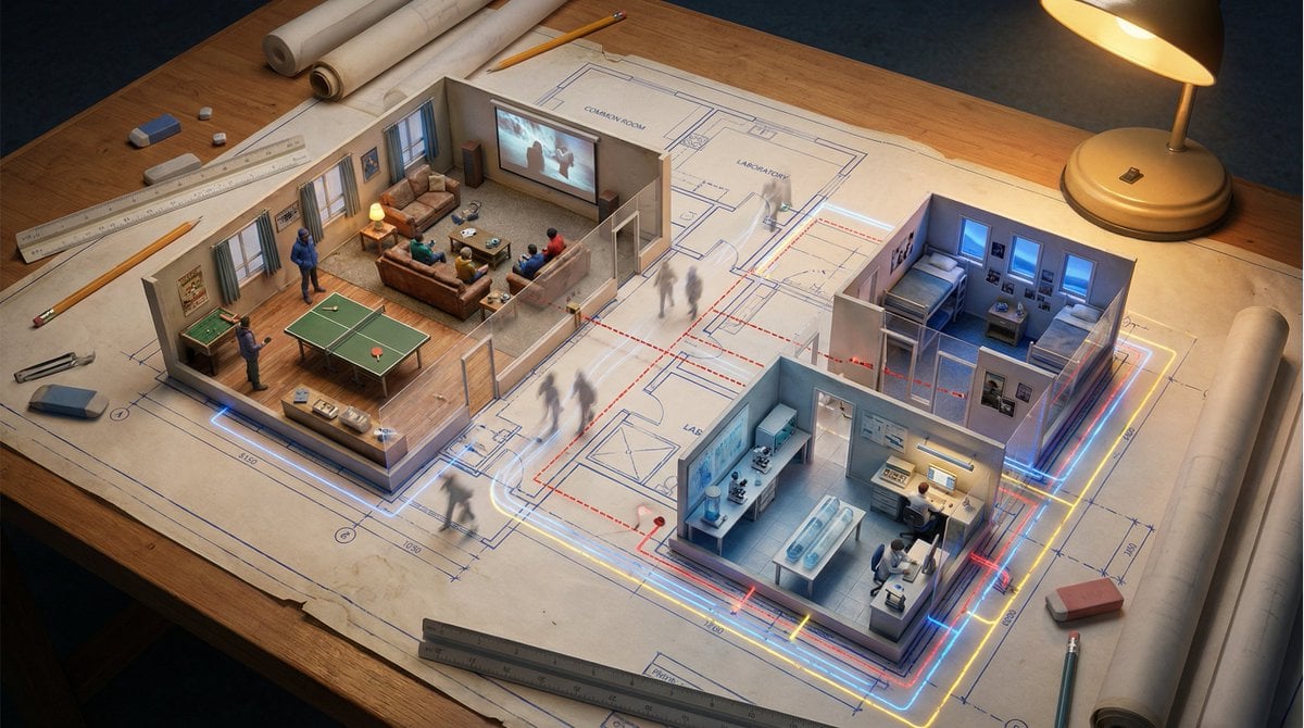 An Architectural Floor Plan Of 3D Illustration Nano Banana Prompt AI image prompt example 4