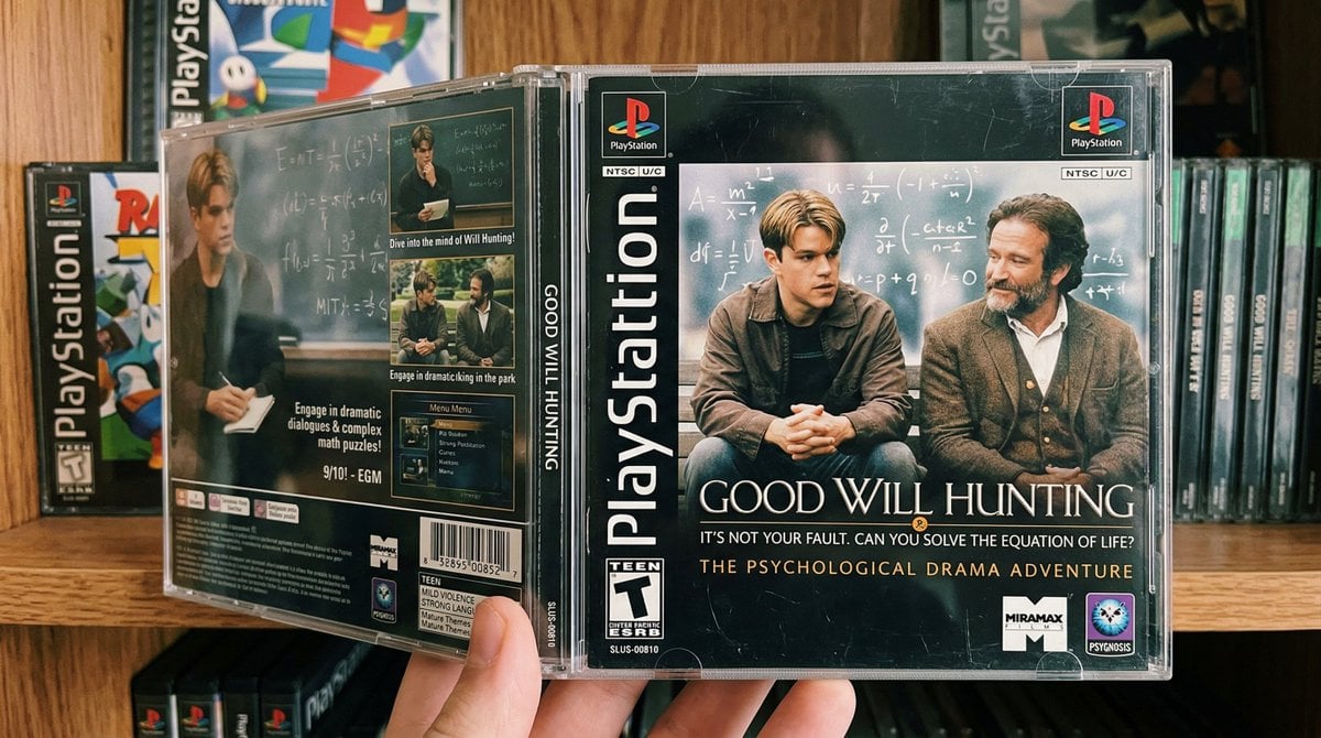 Playstation 1 Game Case With A Movie Product Nano Banana Prompt AI image prompt example 3
