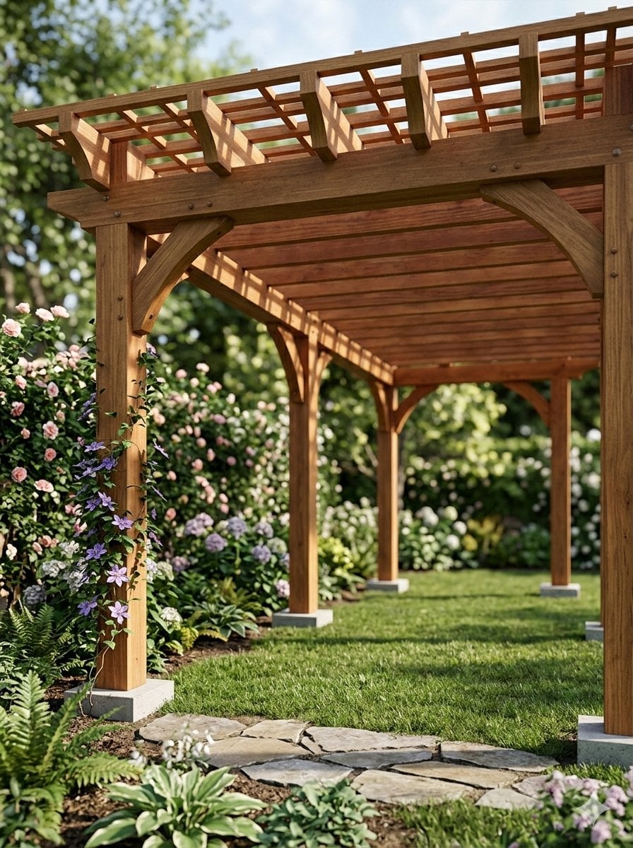 Pergola Blueprint Prompt Hand Drawn UI Graphic Nano Banana Prompt AI image prompt example 2