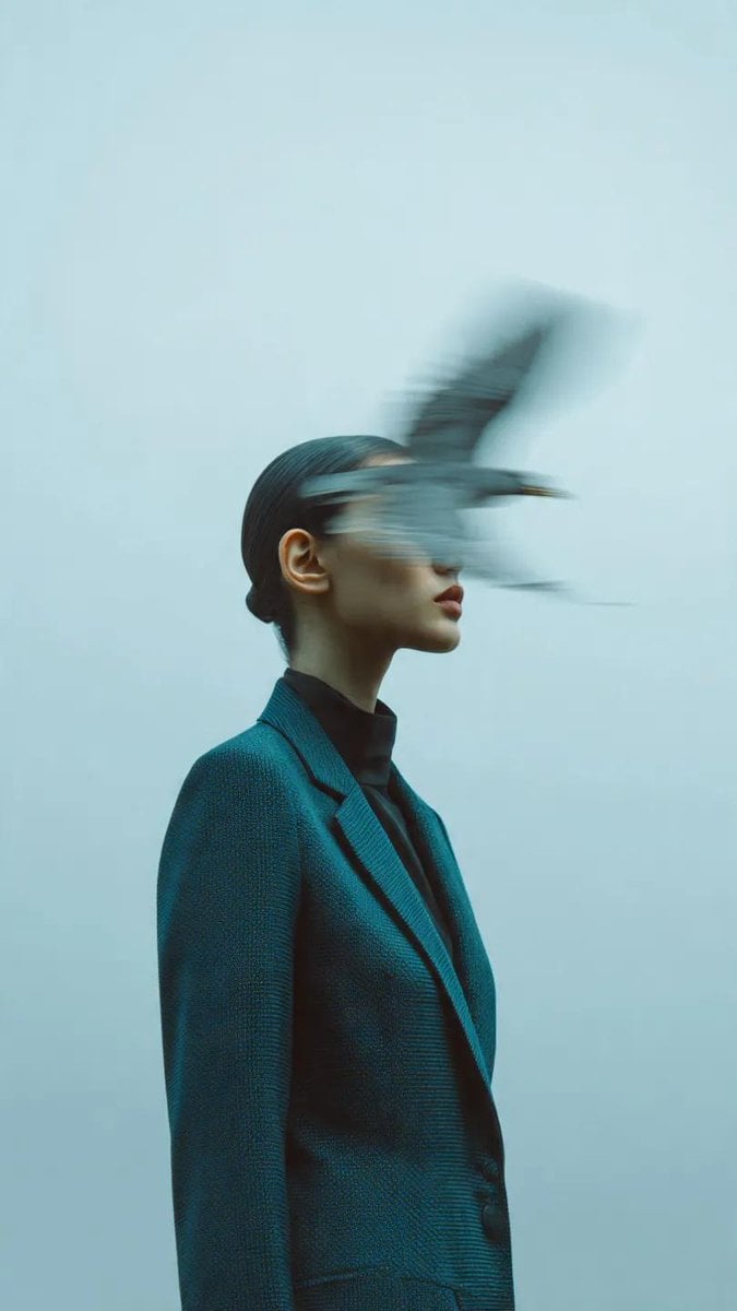 Editorial Photography A Woman Wearing A Poster Nano Banana Prompt AI image prompt example 3