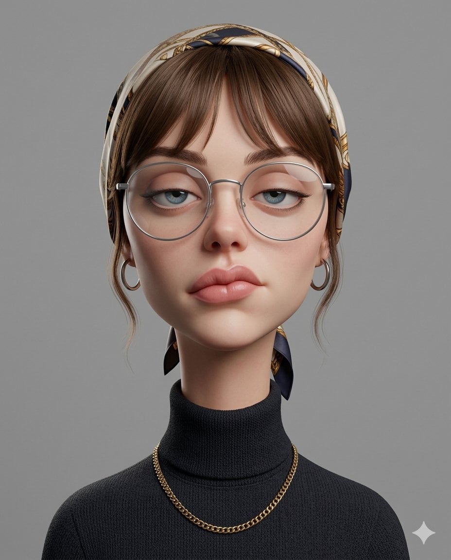 Create An Exaggerated Stylized 3d 3D Illustration Nano Banana Prompt AI image prompt example 2