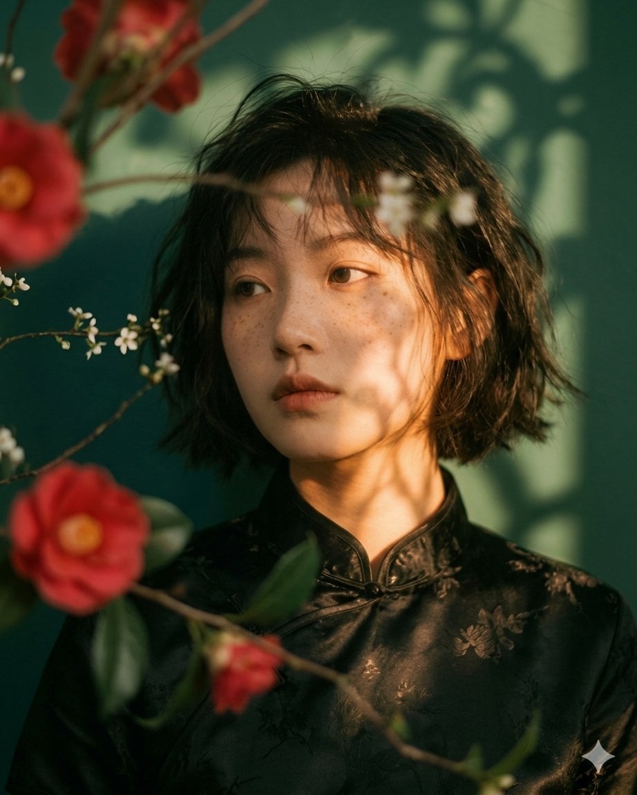 Artistic Portrait Of An Elegant Asian Photography Nano Banana Prompt AI image prompt example 2
