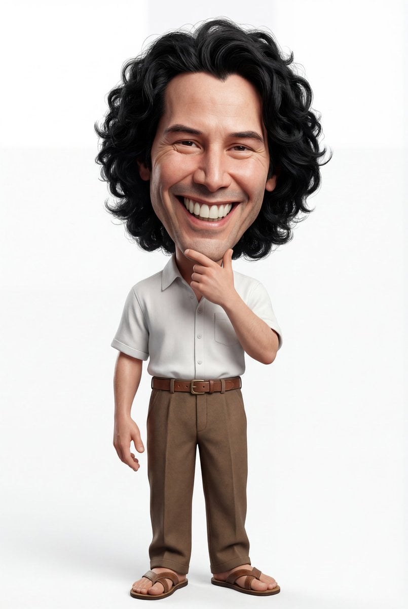 A Highly Detailed 3d Caricature Of 3D Illustration Nano Banana Prompt AI image prompt example 2