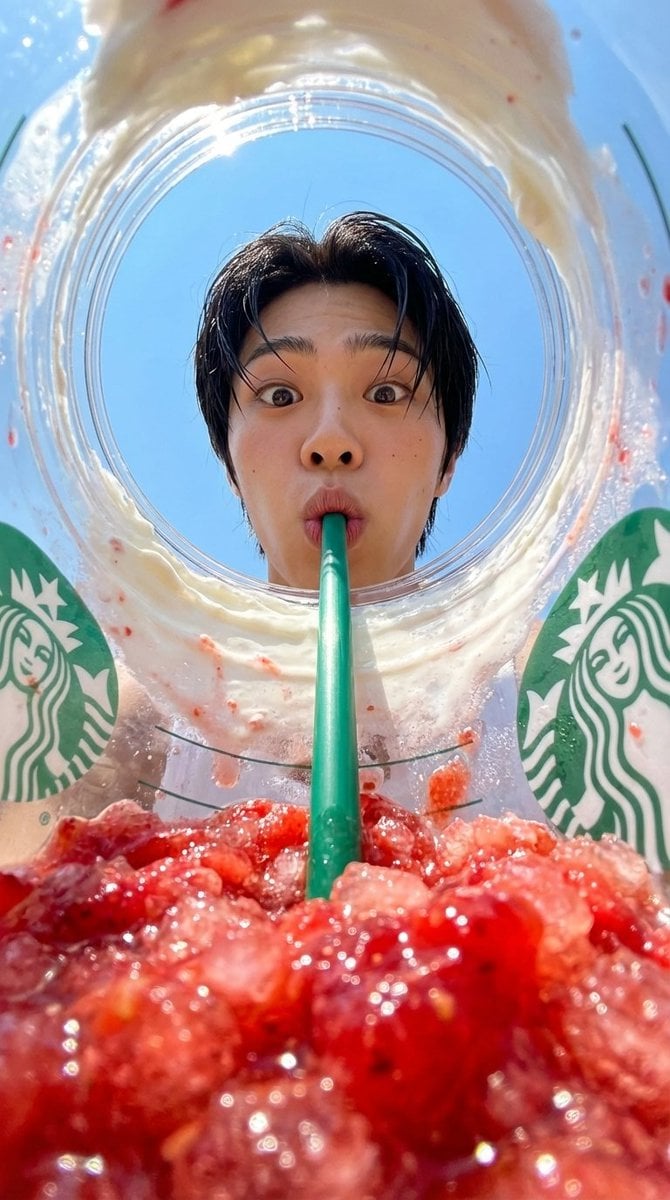 Prompt View From Inside A Starbucks Poster Nano Banana Prompt AI image prompt example 2