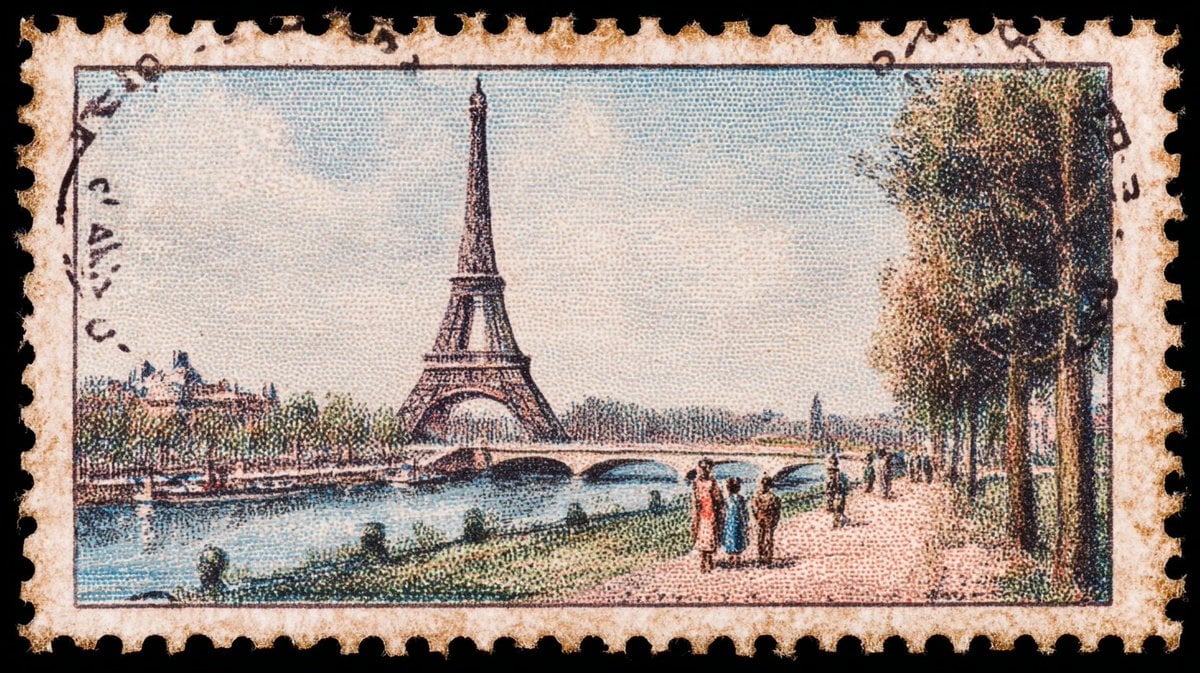 A Vintage Postage Stamp Depicting 3D Illustration Nano Banana Prompt AI image prompt example 4