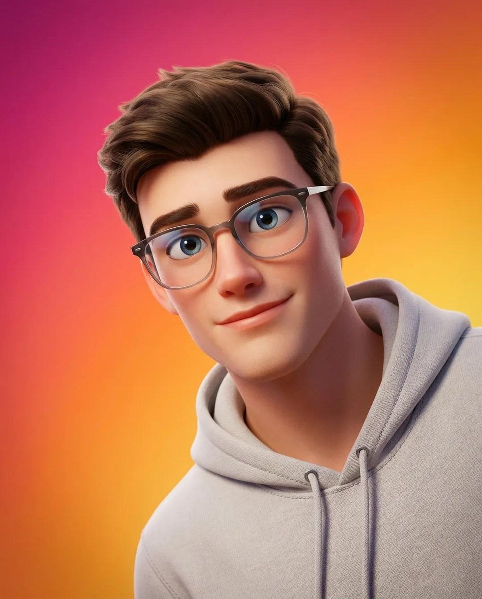 A Stylized Pixar Style 3d Portrait 3D Illustration Nano Banana Prompt AI image prompt example 2