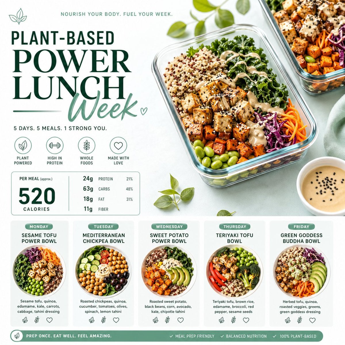 Clean And Appetizing Meal Prep Layouts Design Food GPT Image 2 Prompt AI image prompt example 2