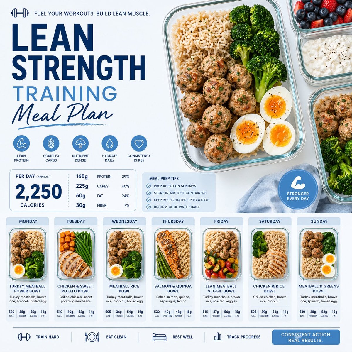 Clean And Appetizing Meal Prep Layouts Design Food GPT Image 2 Prompt AI image prompt example 3